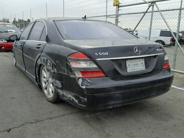 WDDNG86X58A203045 - 2008 MERCEDES-BENZ S 550 4MAT BLACK photo 3