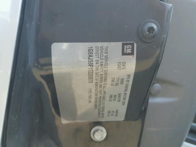 1G8AJ55F26Z169995 - 2006 SATURN ION LEVEL SILVER photo 10