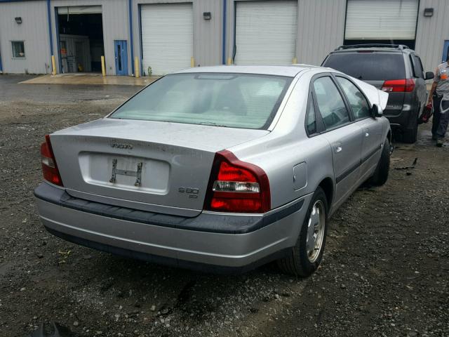 YV1TS94D911167083 - 2001 VOLVO S80 SILVER photo 4