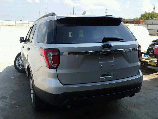 1FM5K7B89HGA21925 - 2017 FORD EXPLORER SILVER photo 3