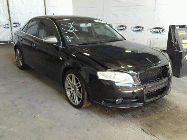 WAUAF78E28A161478 - 2008 AUDI A4 BLACK photo 1