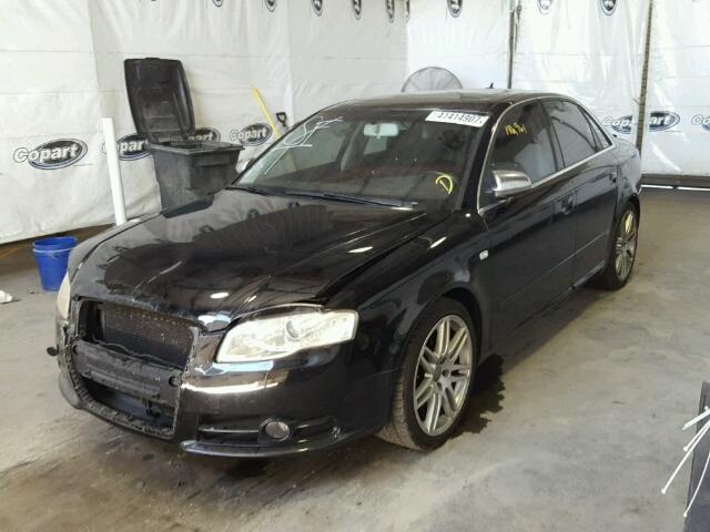 WAUAF78E28A161478 - 2008 AUDI A4 BLACK photo 2