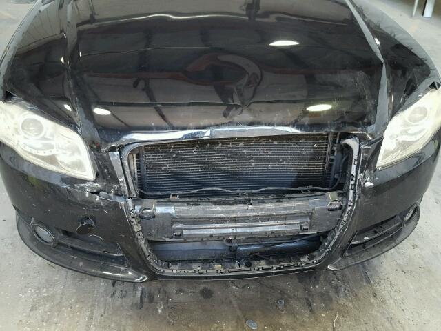 WAUAF78E28A161478 - 2008 AUDI A4 BLACK photo 9