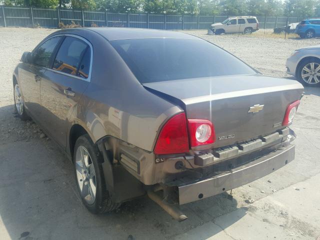 1G1ZA5EU4BF286277 - 2011 CHEVROLET MALIBU LS ყავისფერი ფოტო 3