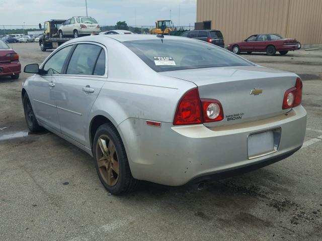 1G1ZC5EB8A4116314 - 2010 CHEVROLET MALIBU 1LT SILVER photo 3