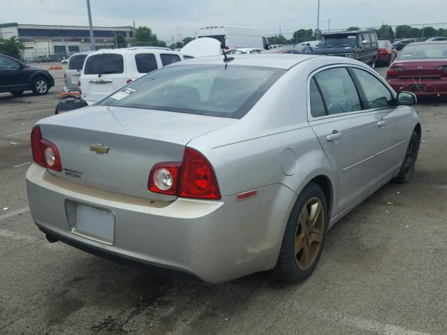1G1ZC5EB8A4116314 - 2010 CHEVROLET MALIBU 1LT SILVER photo 4