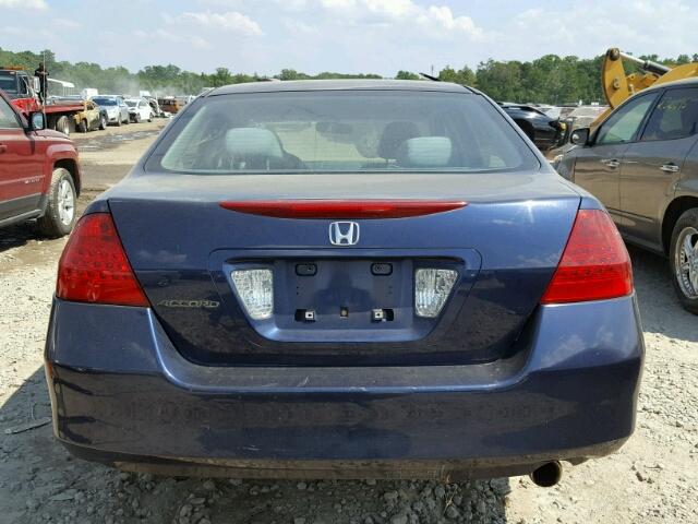 3HGCM56447G706386 - 2007 HONDA ACCORD LX BLUE photo 9