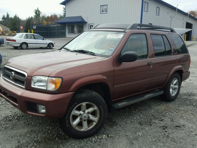 JN8DR09Y14W901711 - 2004 NISSAN PATHFINDER MAROON photo 2