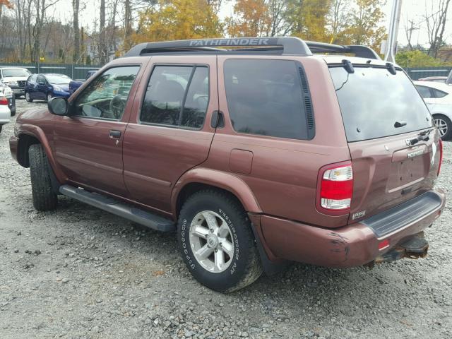 JN8DR09Y14W901711 - 2004 NISSAN PATHFINDER MAROON photo 3