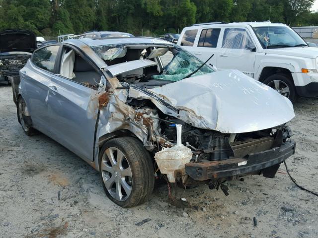 5NPDH4AE5DH184596 - 2013 HYUNDAI ELANTRA SILVER photo 1