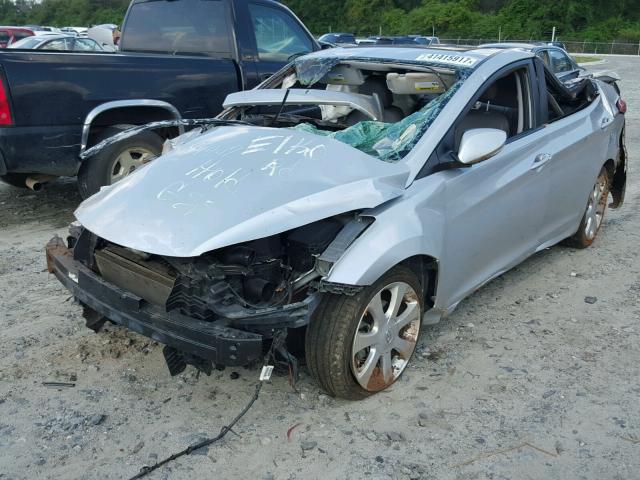 5NPDH4AE5DH184596 - 2013 HYUNDAI ELANTRA SILVER photo 2