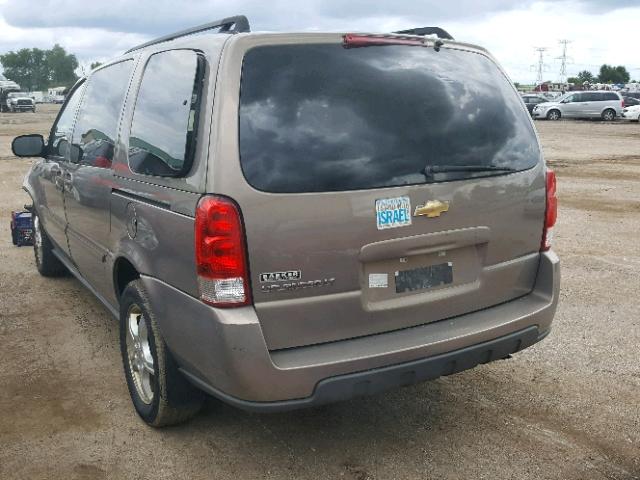 1GNDV33L96D179965 - 2006 CHEVROLET UPLANDER L 棕色 照片 3