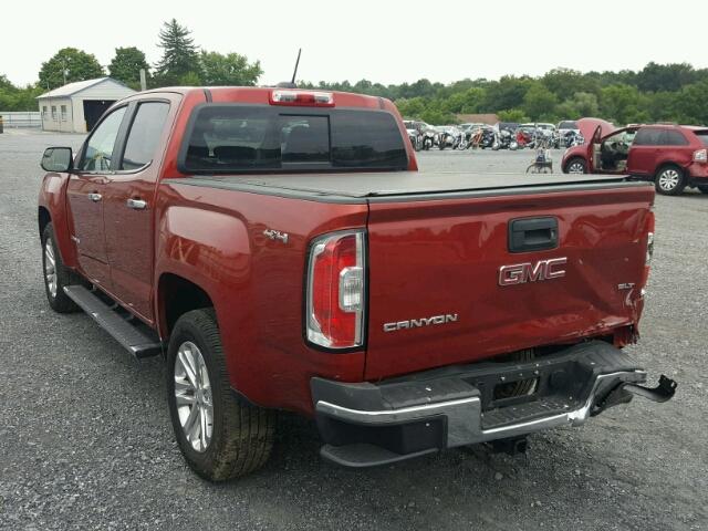 1GTG6DE37G1390655 - 2016 GMC CANYON SLT RED photo 3