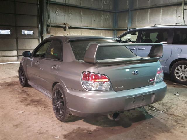 JF1GD706X6L506528 - 2006 SUBARU IMPREZA WR GRAY photo 3