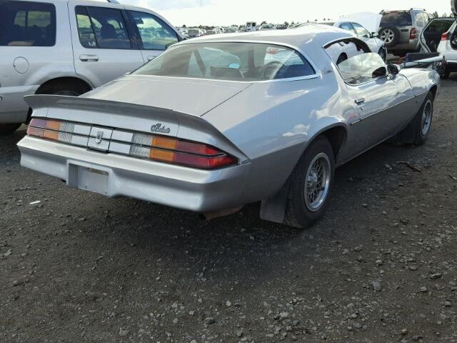 1S87L9L633718 - 1979 CHEVROLET CAMARO BER SILVER photo 4