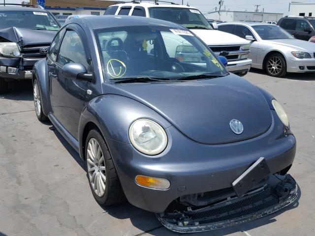 3VWCK21C82M418203 - 2002 VOLKSWAGEN NEW BEETLE GRAY photo 1