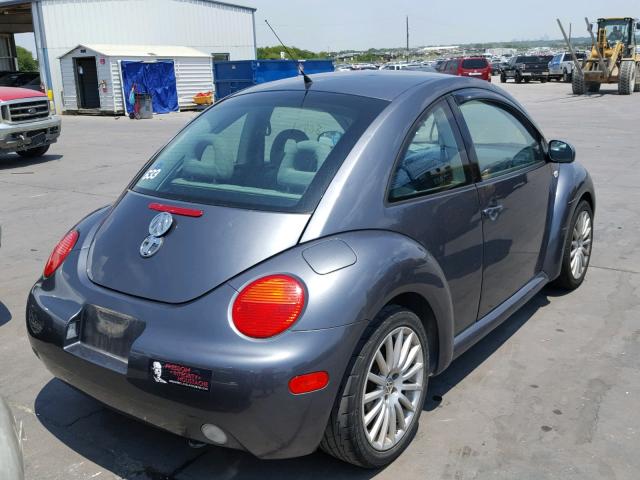 3VWCK21C82M418203 - 2002 VOLKSWAGEN NEW BEETLE GRAY photo 4