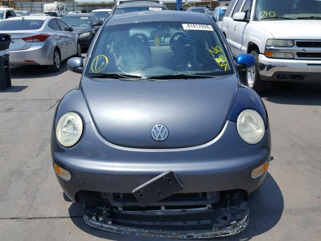 3VWCK21C82M418203 - 2002 VOLKSWAGEN NEW BEETLE GRAY photo 9