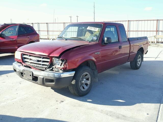 1FTYR14E11PA63217 - 2001 FORD RANGER SUP RED photo 2