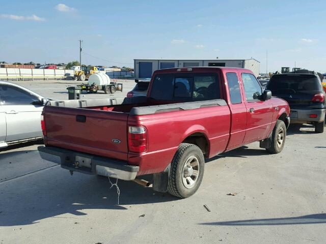 1FTYR14E11PA63217 - 2001 FORD RANGER SUP RED photo 4