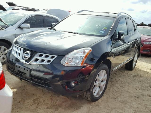 JN8AS5MT8CW290400 - 2012 NISSAN ROGUE BLACK photo 2