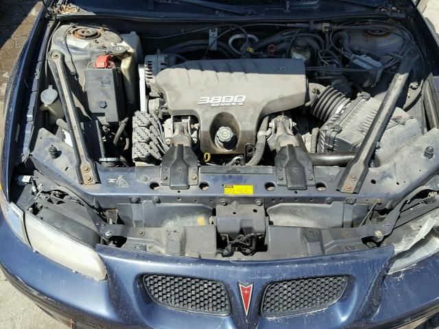1G2WP52K01F154454 - 2001 PONTIAC GRAND PRIX Mavi foto 7