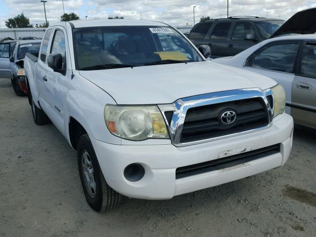 5TETX22N76Z217583 - 2006 TOYOTA TACOMA ACC WHITE photo 1