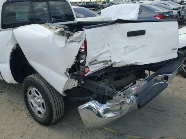 5TETX22N76Z217583 - 2006 TOYOTA TACOMA ACC WHITE photo 9