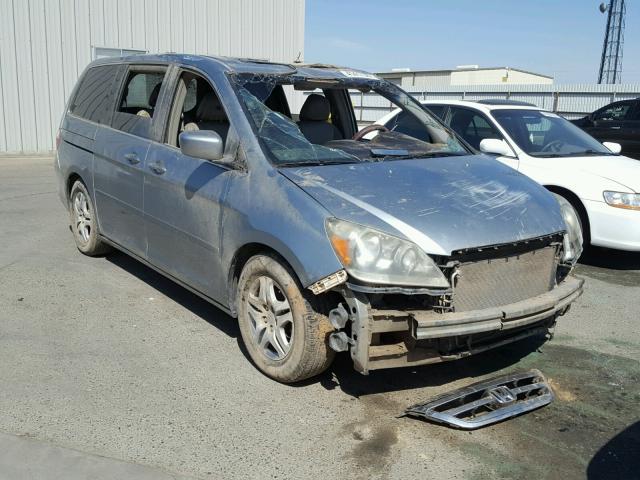 5FNRL38795B112662 - 2005 HONDA ODYSSEY EX BLUE photo 1