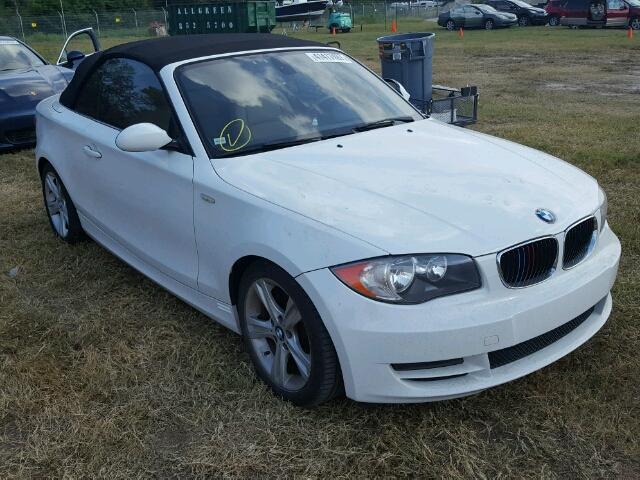 WBAUL73599VJ75711 - 2009 BMW 128 I WHITE photo 1