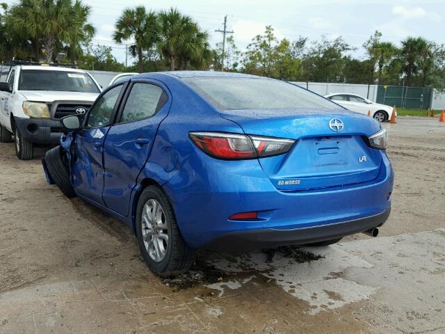 3MYDLBZV4GY101286 - 2016 TOYOTA SCION IA BLUE photo 3