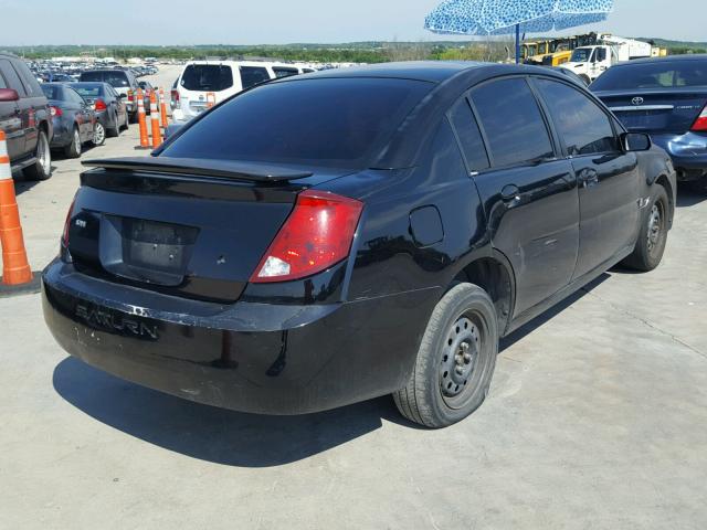 1G8AL52F04Z184975 - 2004 SATURN ION LEVEL BLACK photo 4