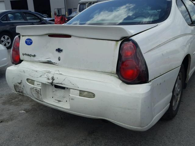 2G1WW12E749422911 - 2004 CHEVROLET MONTE CARL თეთრი ფოტო 9