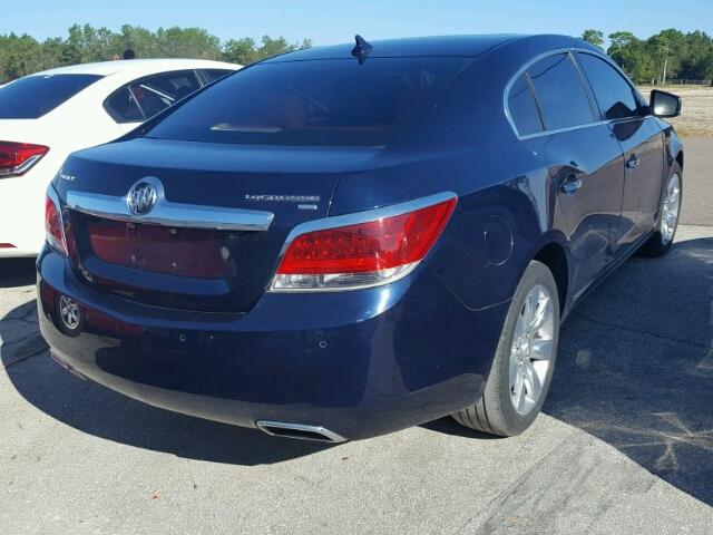 1G4GE5GDXBF345697 - 2011 BUICK LACROSSE BLUE photo 4