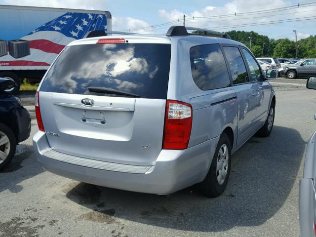 KNDMB233866068081 - 2006 KIA SEDONA EX SILVER photo 4