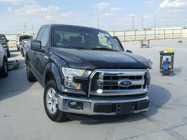 1FTEX1CF7FKD30142 - 2015 FORD F150 GRAY photo 1