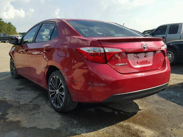 2T1BURHE8GC717781 - 2016 TOYOTA COROLLA RED photo 3