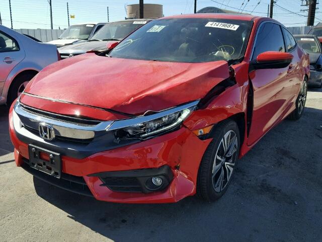 2HGFC3B31GH352876 - 2016 HONDA CIVIC EX წითელი ფოტო 2