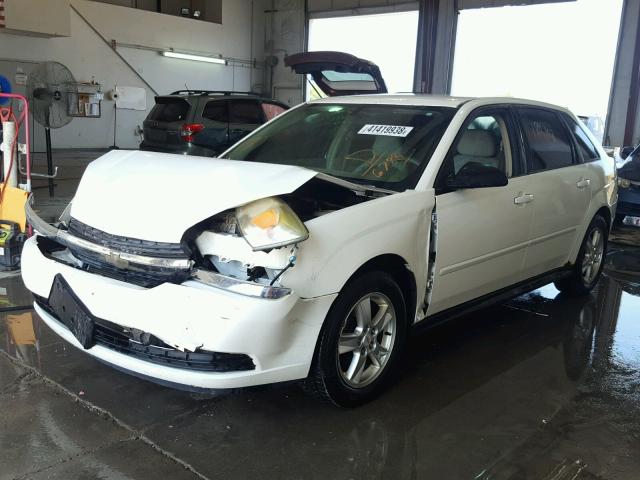 1G1ZT62835F126788 - 2005 CHEVROLET MALIBU MAX WHITE photo 2