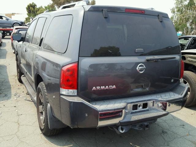 5N1AA08A47N701809 - 2007 NISSAN ARMADA SE GRAY photo 3