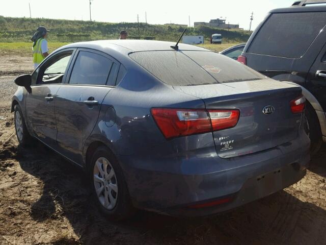 KNADM4A30G6654085 - 2016 KIA RIO Կապույտ լուսանկար 3