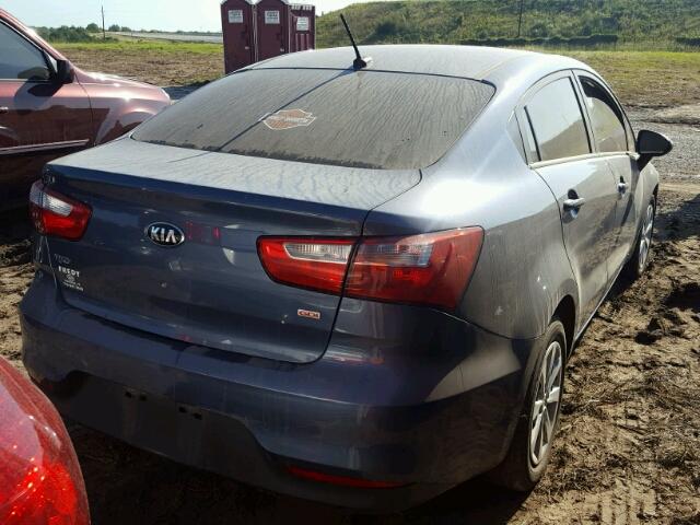 KNADM4A30G6654085 - 2016 KIA RIO Կապույտ լուսանկար 4