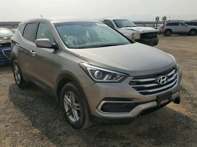 5XYZTDLB1JG551343 - 2018 HYUNDAI SANTA FE S GRAY photo 1