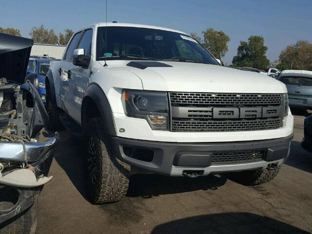1FTFW1R67DFD34132 - 2013 FORD F150 WHITE photo 1