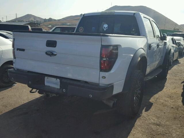 1FTFW1R67DFD34132 - 2013 FORD F150 WHITE photo 4