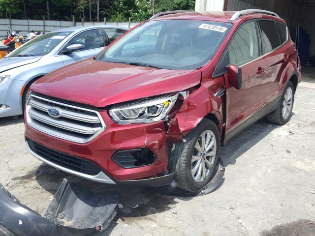 1FMCU0JD6HUD04081 - 2017 FORD ESCAPE TIT RED photo 2