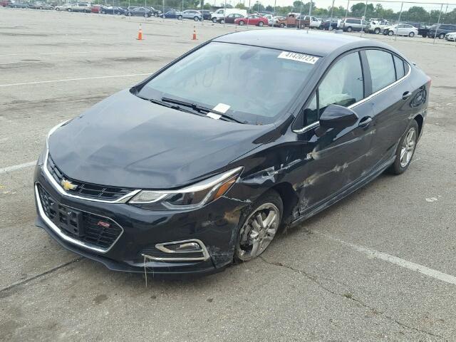 1G1BE5SM9G7248846 - 2016 CHEVROLET CRUZE LT BLACK photo 2