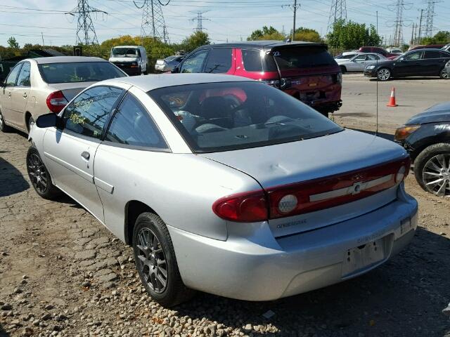 1G1JC12F637366794 - 2003 CHEVROLET CAVALIER SILVER photo 3