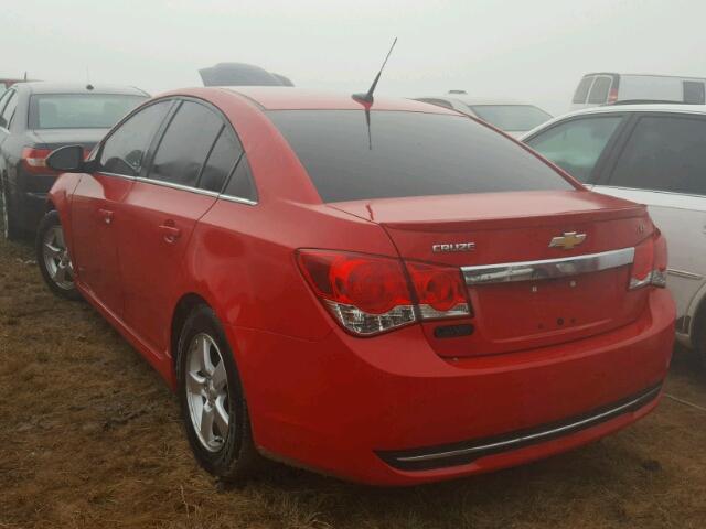 1G1PC5SB6D7283785 - 2013 CHEVROLET CRUZE LT RED photo 3