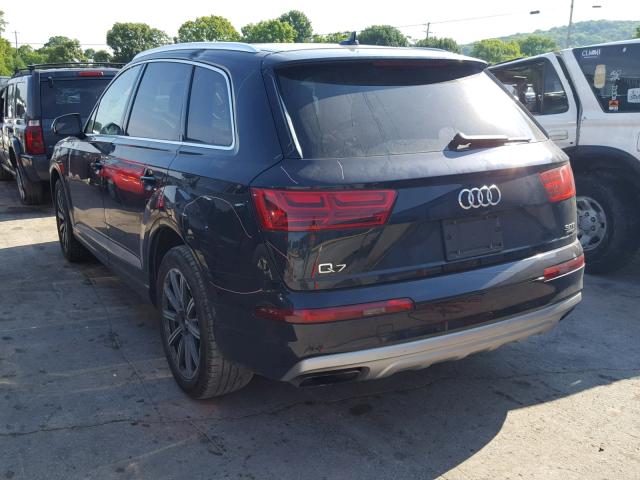 WA1VABF78HD036911 - 2017 AUDI Q7 PRESTIG BLUE photo 3